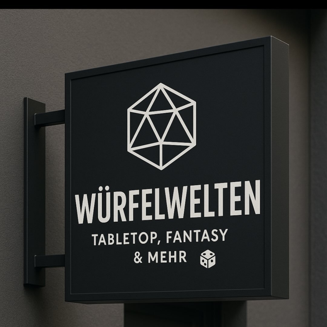 Würfelwelten Ladenschild in Wehrheim